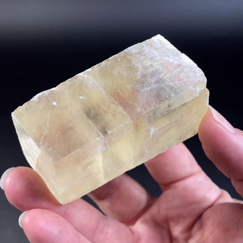 Rhombic Honey Calcite Specimen from Guizhou Province, China
