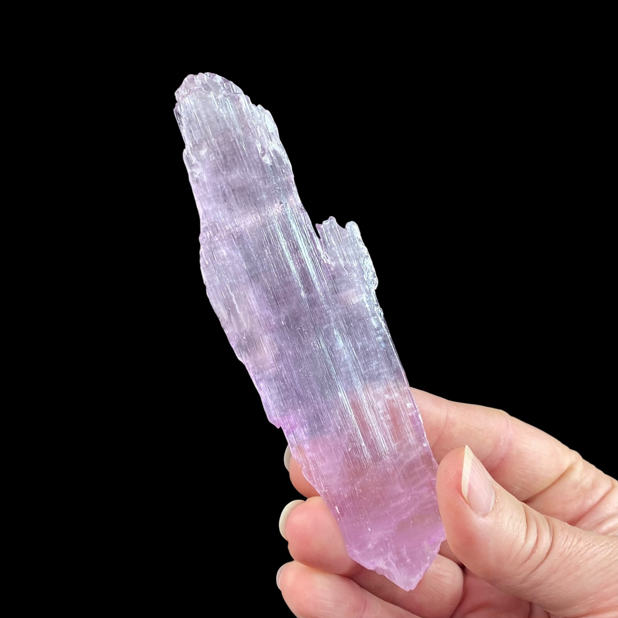 Large Pink Kunzite Spodumene Crystal, Fluorescent