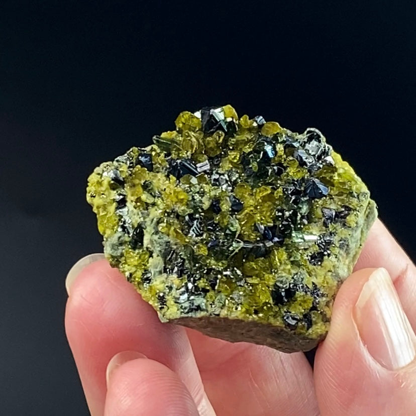 Magnetite, Epidote & Diopside Crystal Cluster, Afghanistan