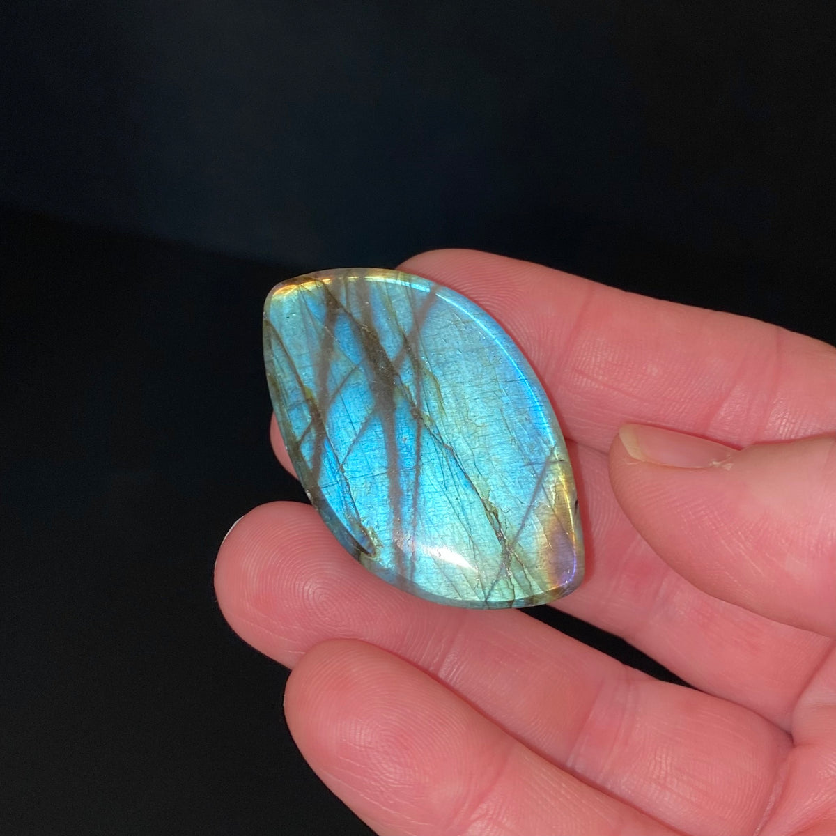 Blue Flash Labradorite Freeform Cabochon