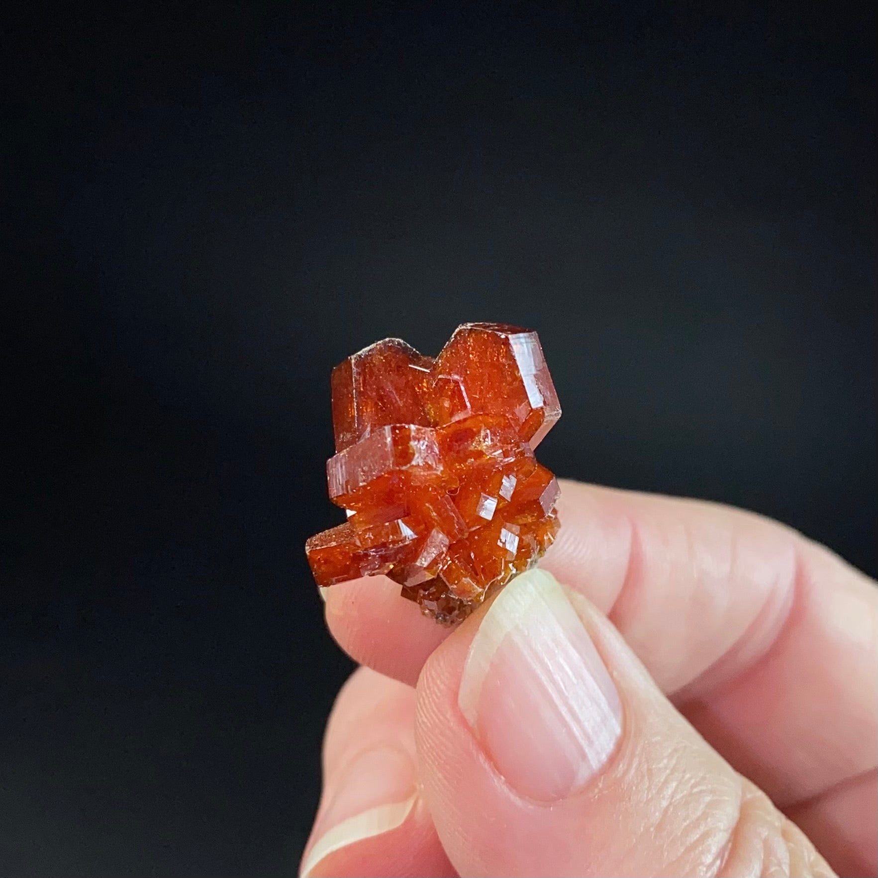 Gemmy Vanadinite Thumbnail Size Cluster