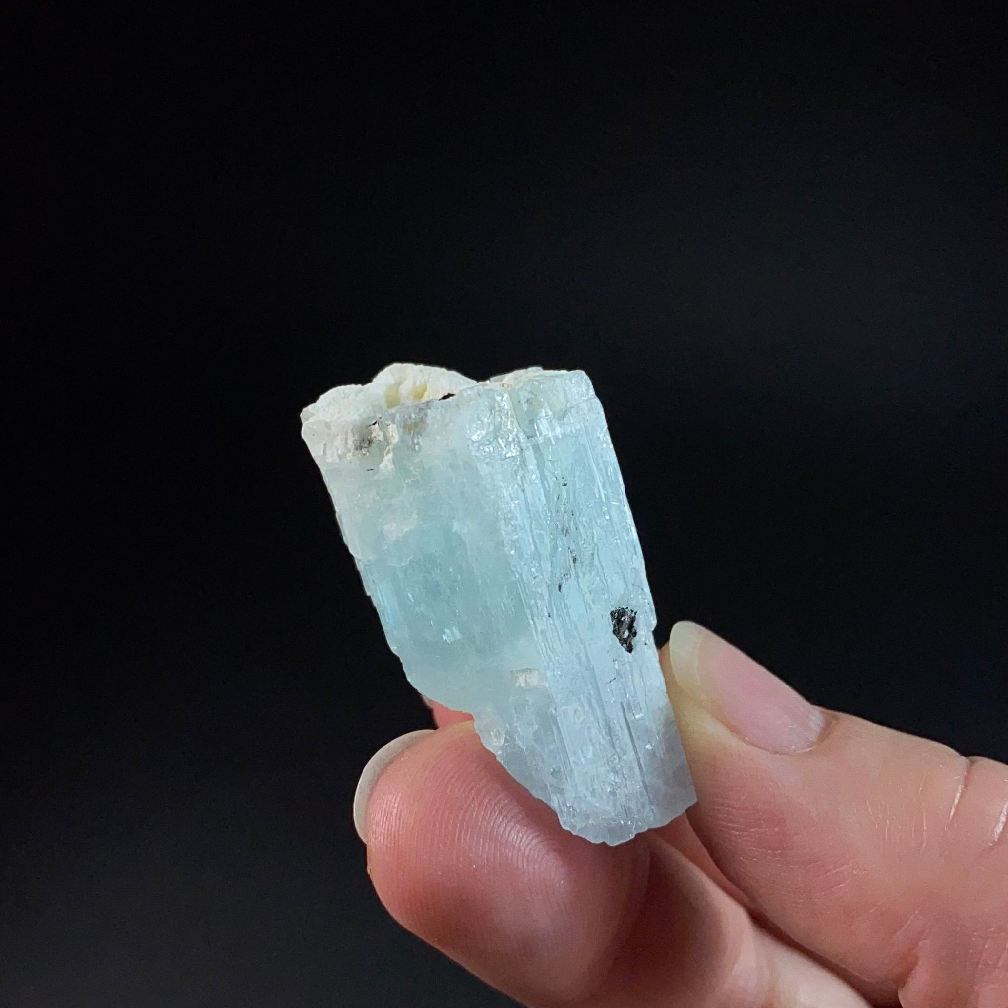 Aquamarine Crystal with Feldspar Shigar Valley, Pakistan