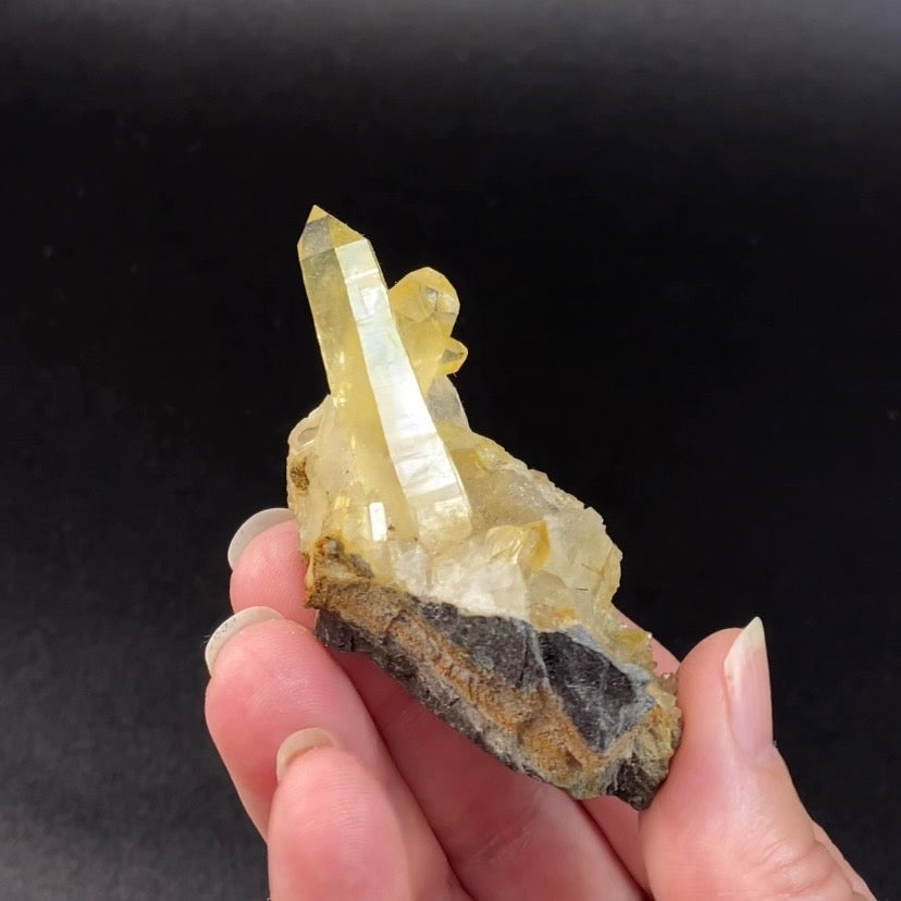 Himalayan Golden Quartz Crystals on Matrix