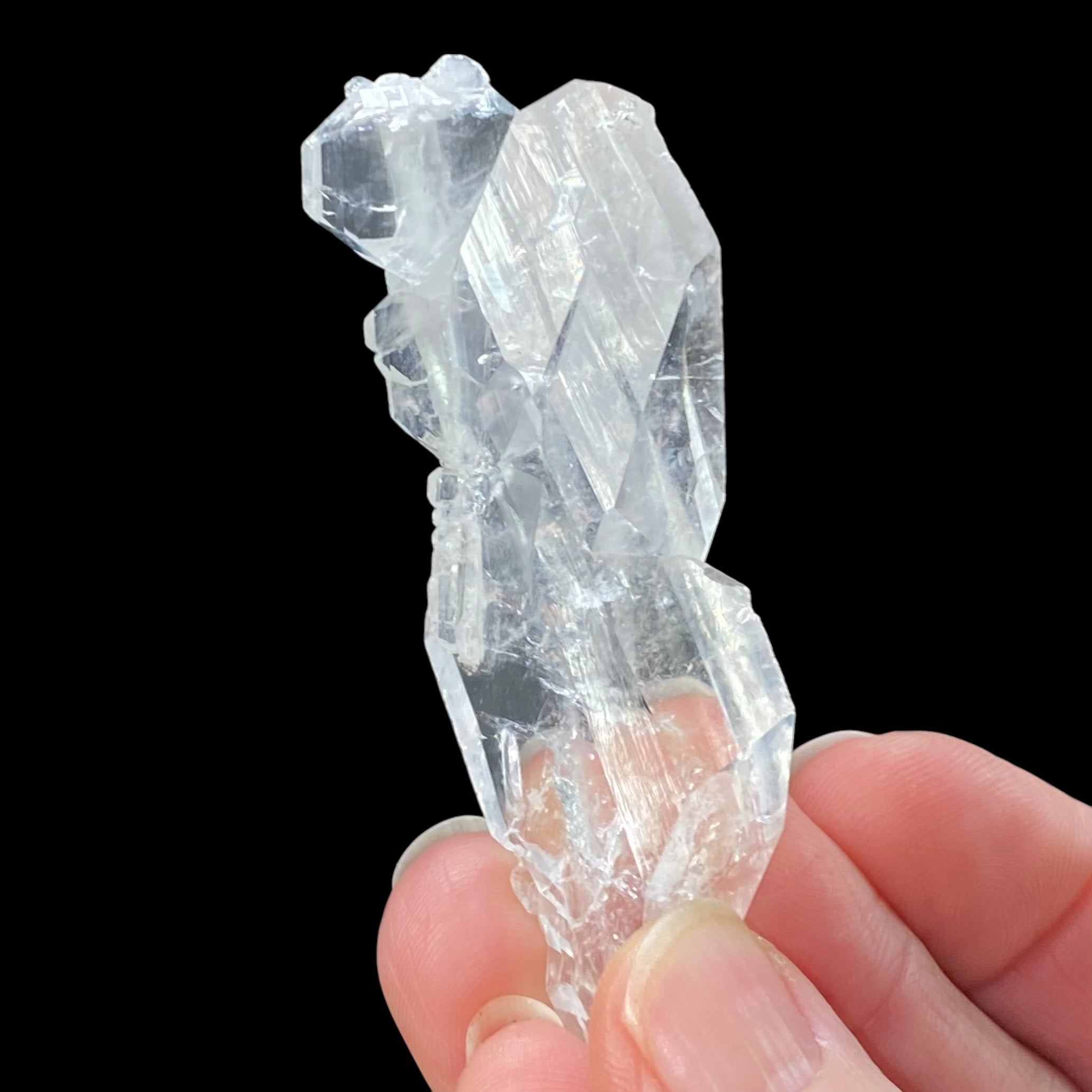 Tabular Faden Quartz Crystal Cluster