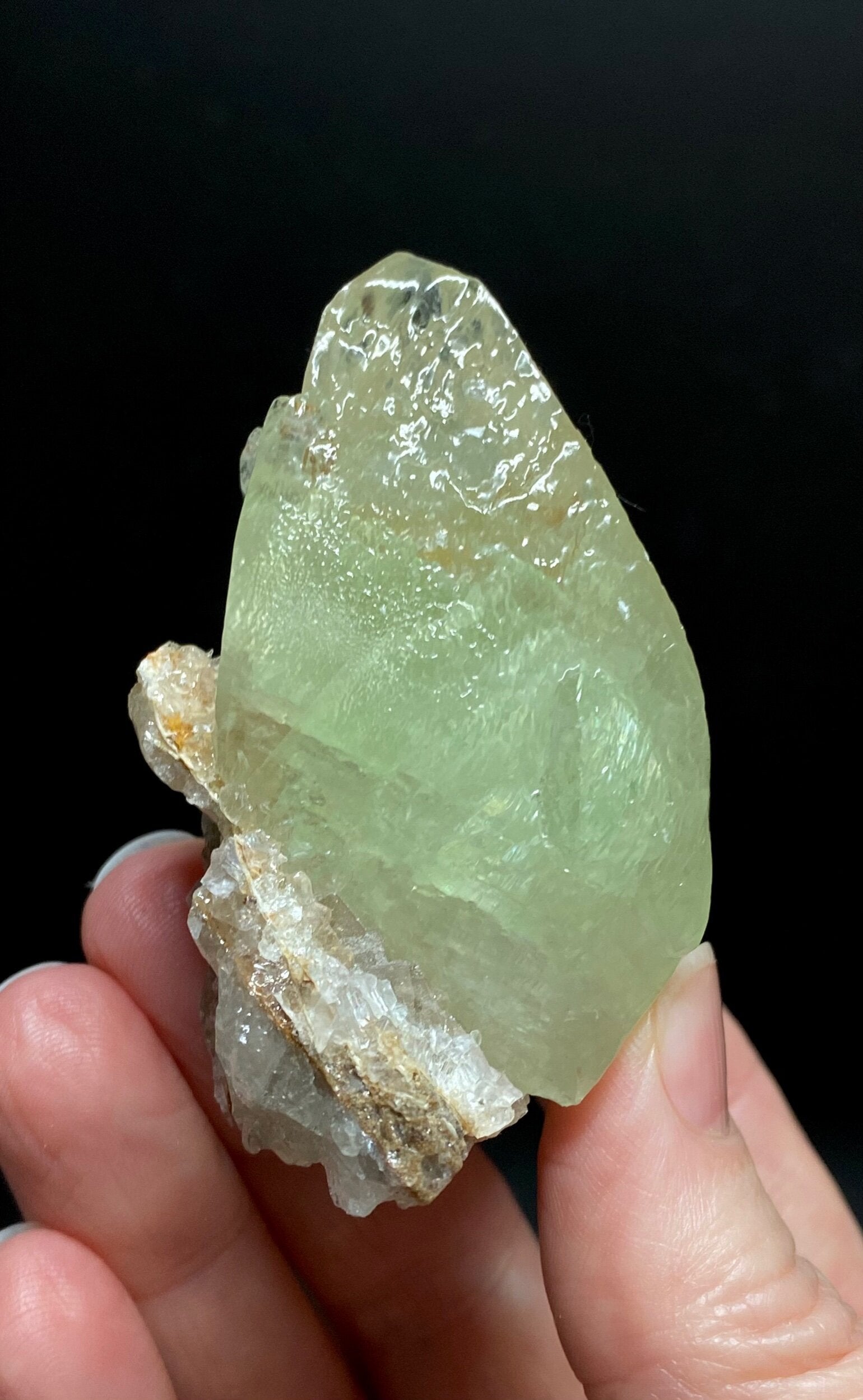 Lustrous “Lemon" Yellow Dogtooth Calcite Specimen