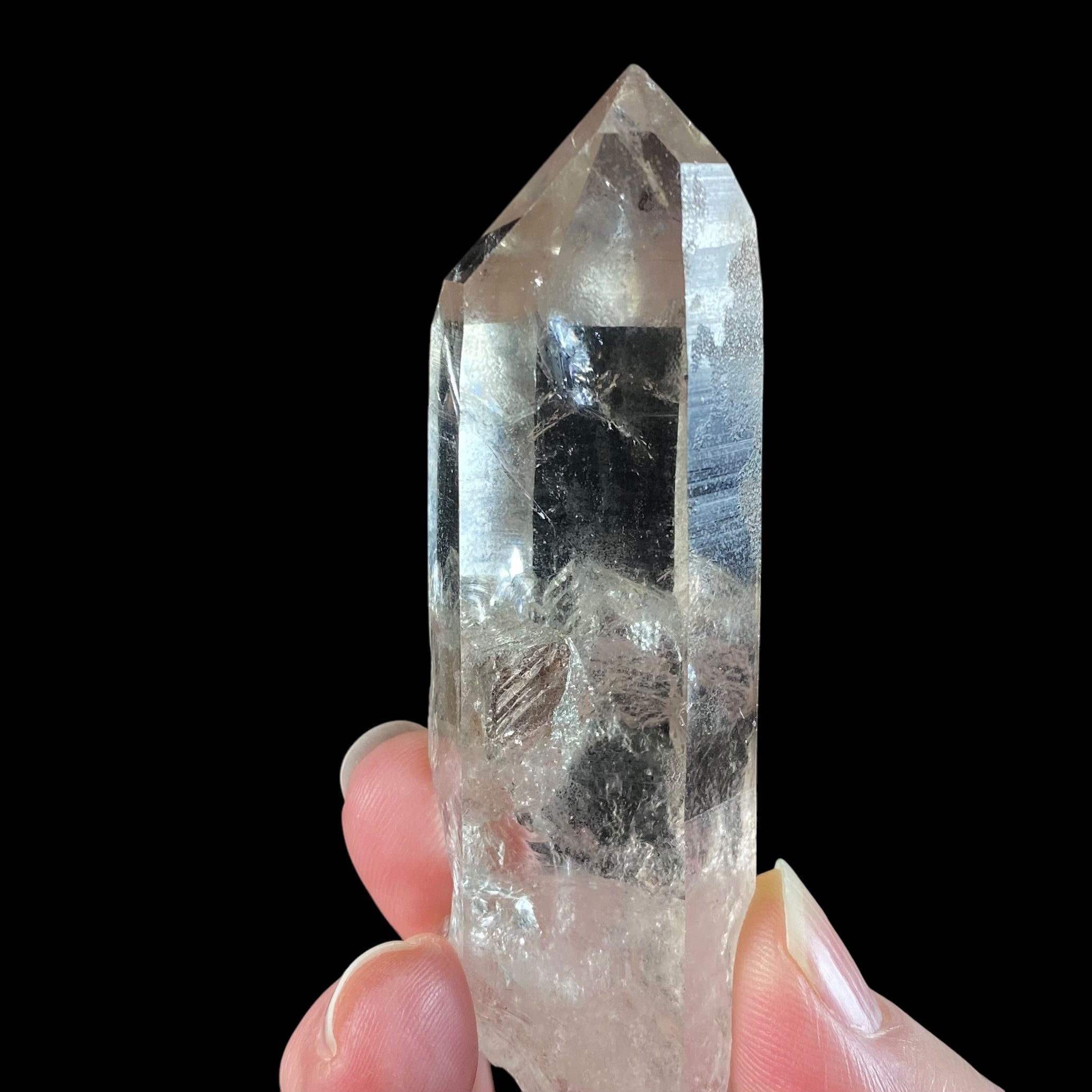 Light Smoky Quartz Crystal with Penetrating Crystal from Minas Gerais, Brazil