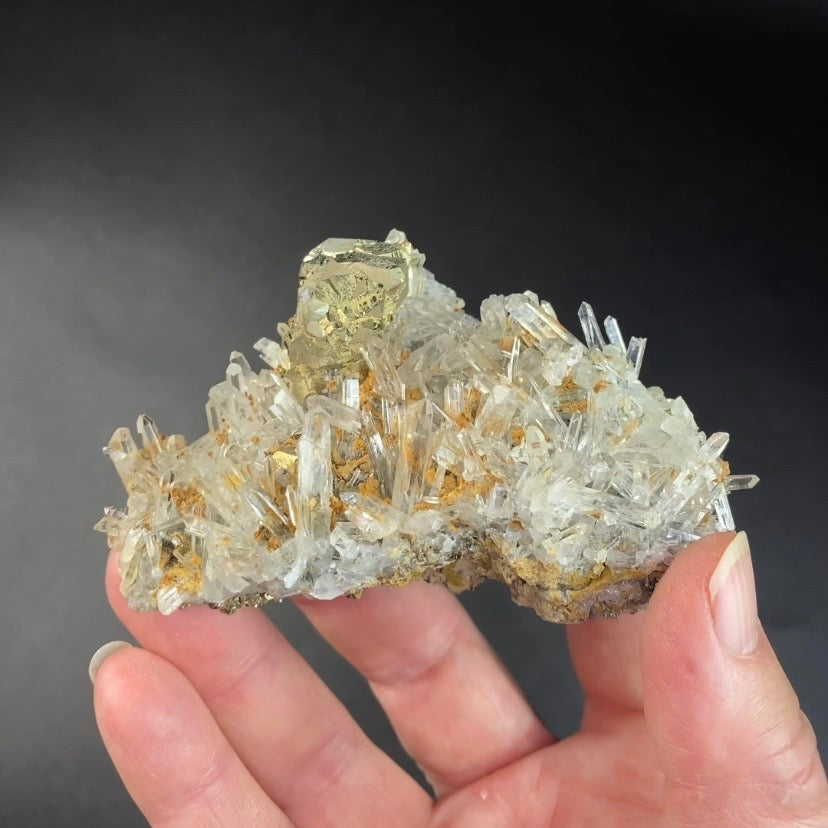 Quartz Cluster with Pyrite, Trepca Mines, Kosovo