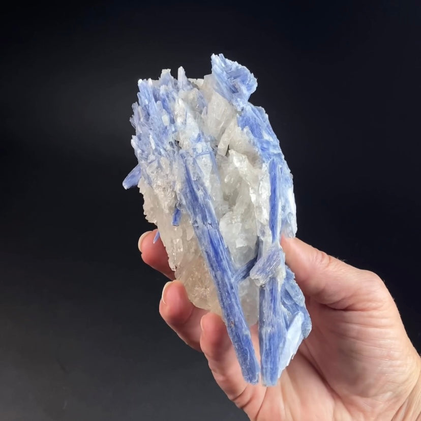 Blue Kyanite and Quartz Specimen from Minas Gerais, Brazil