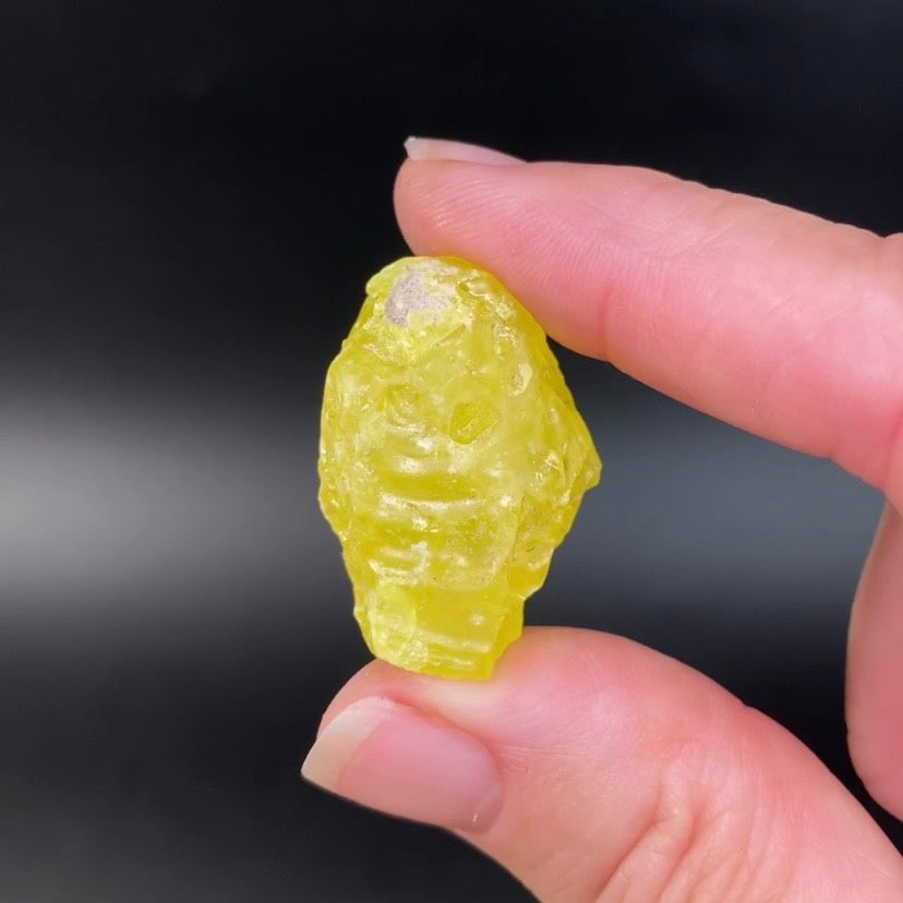 Natural Skeletal Sulfur Crystal, El Desierto Mine, Bolivia