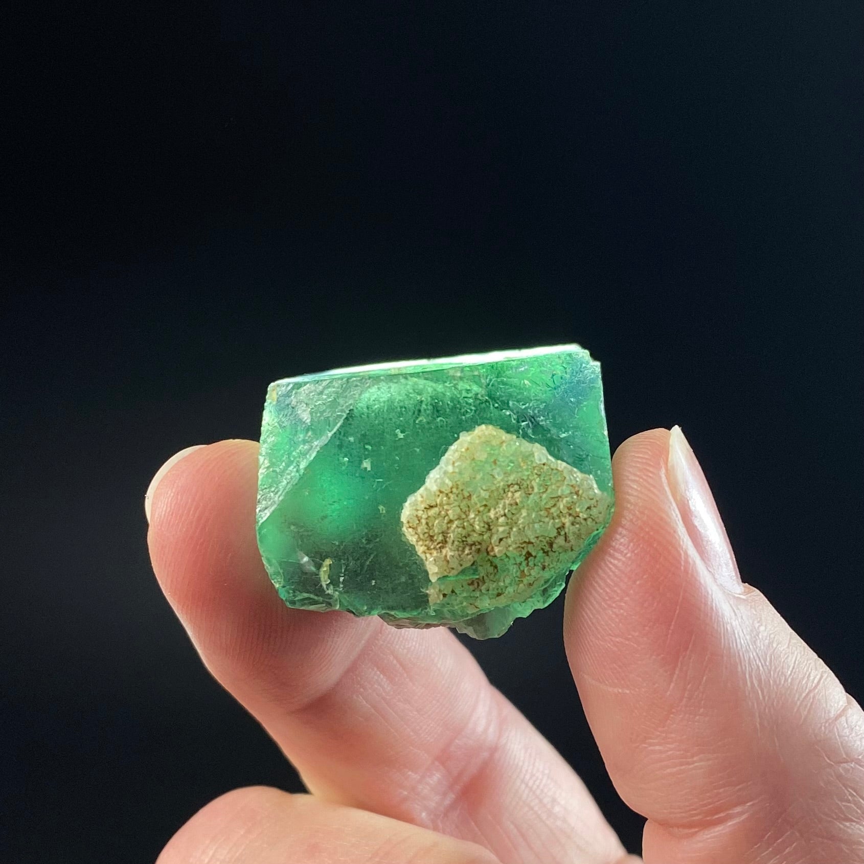 Green Cubic Fluorite Specimen, Okorusu Mine, Namibia
