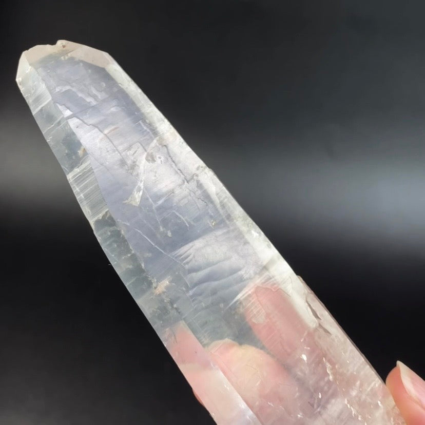 Tabular Quartz Crystal with Unique Surface Markings from Minas Gerais, Brazil