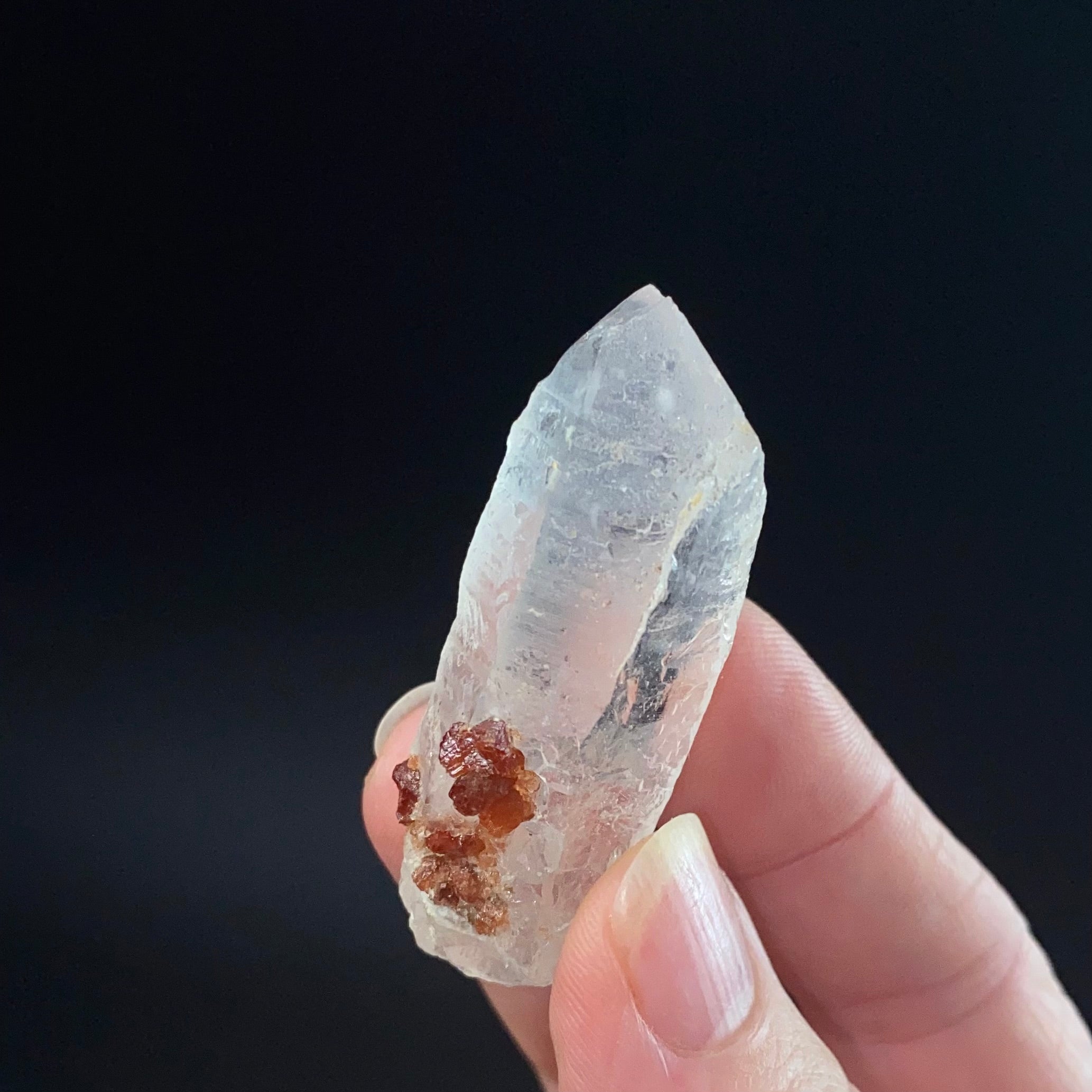 Garnet Crystals on Quartz