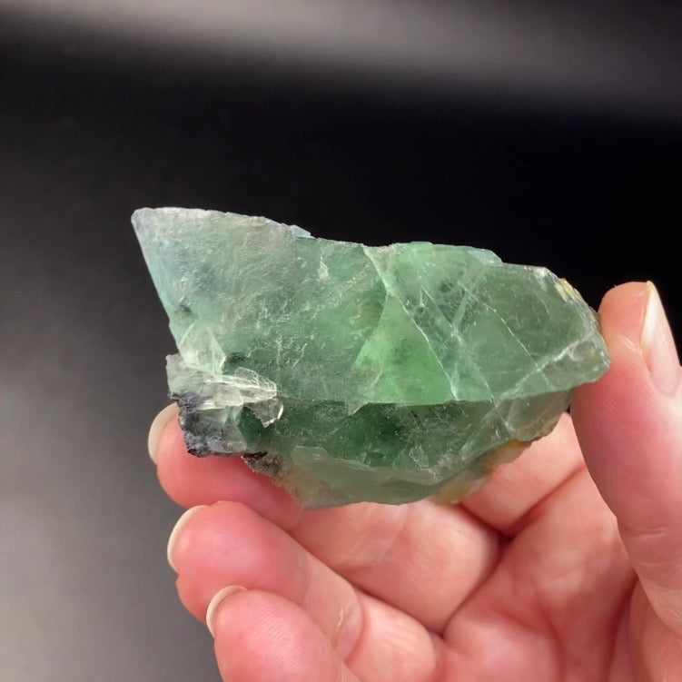 Green Cubic Fluorite Specimen with Stibnite & Pyrite, Yaogangxian Mine