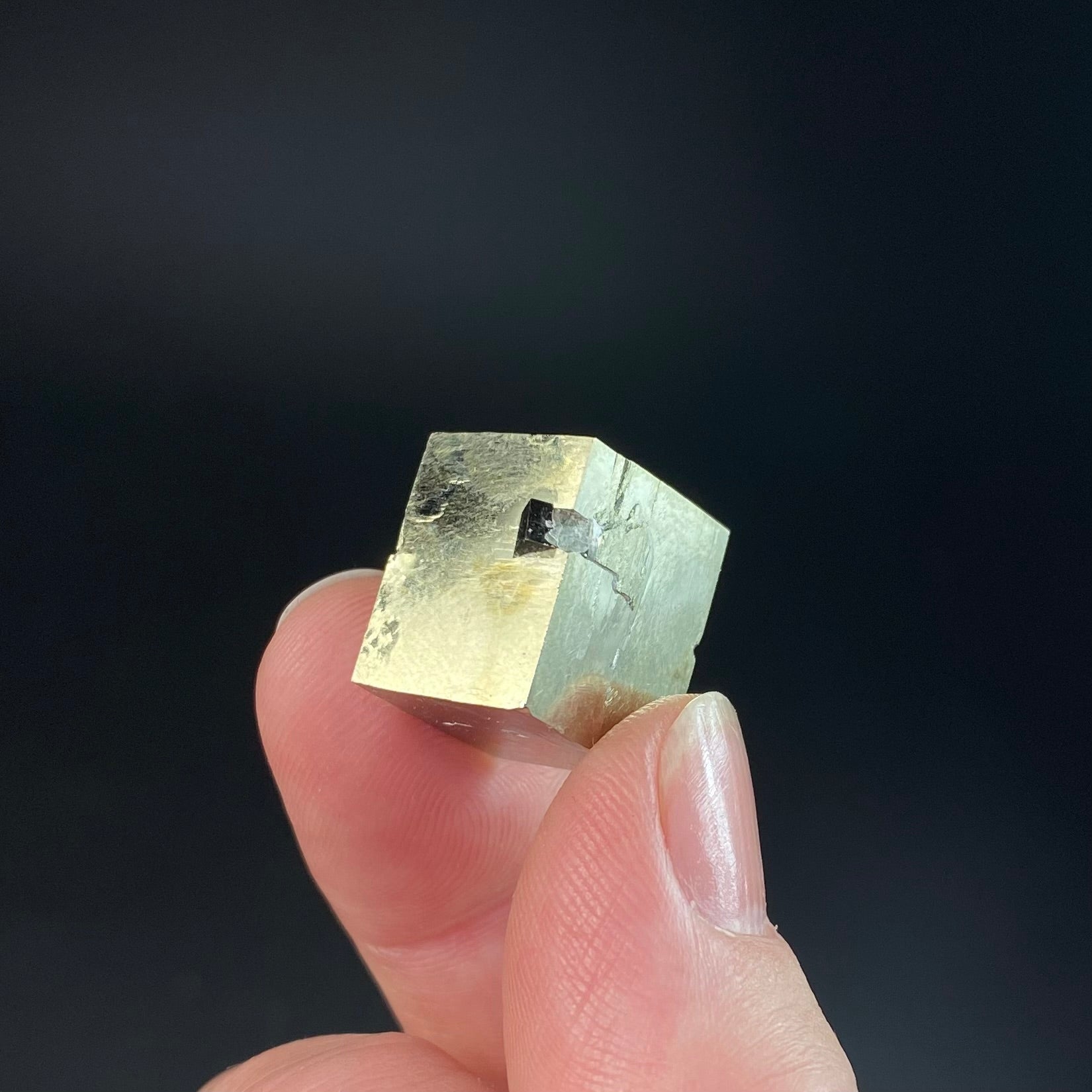 Natural Cubic Pyrite Specimen from Victoria Mine, Navajun, Spain