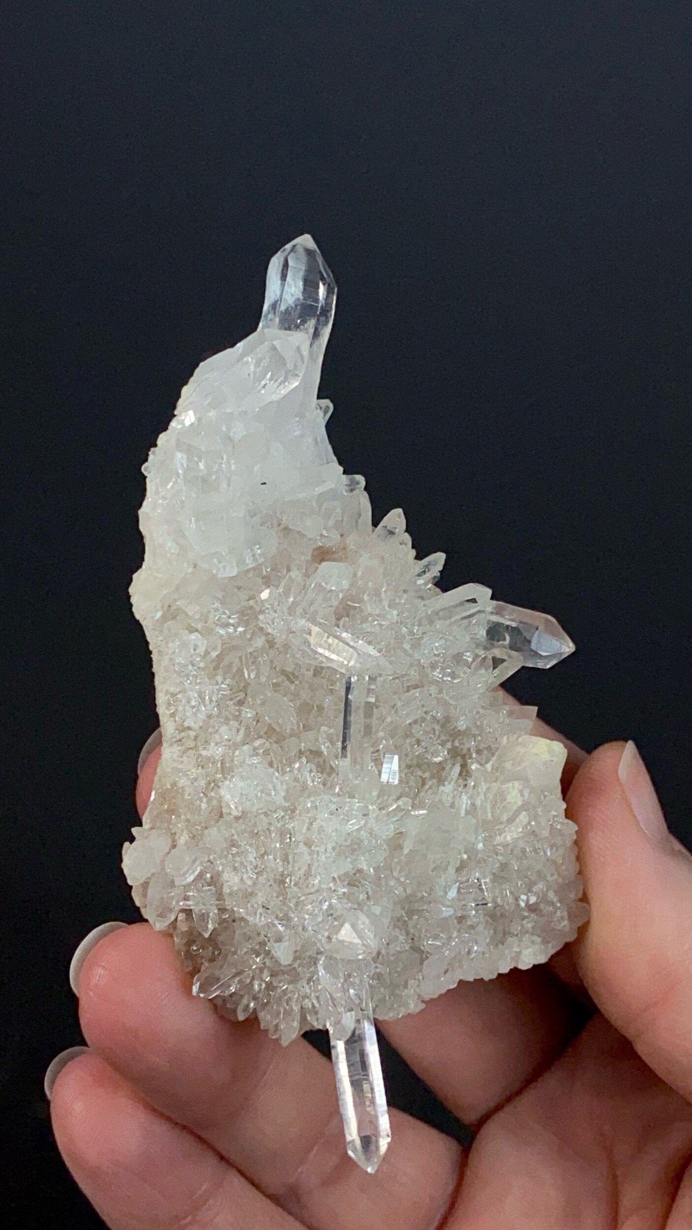 Himalayan Quartz Crystal Plate from Himachal Pradesh, India