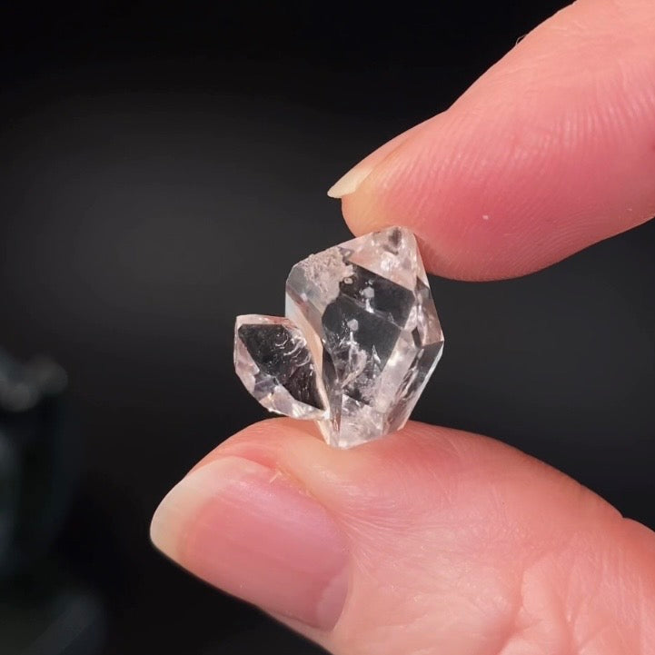 Double Terminated Herkimer “Diamond” Quartz Crystal Cluster