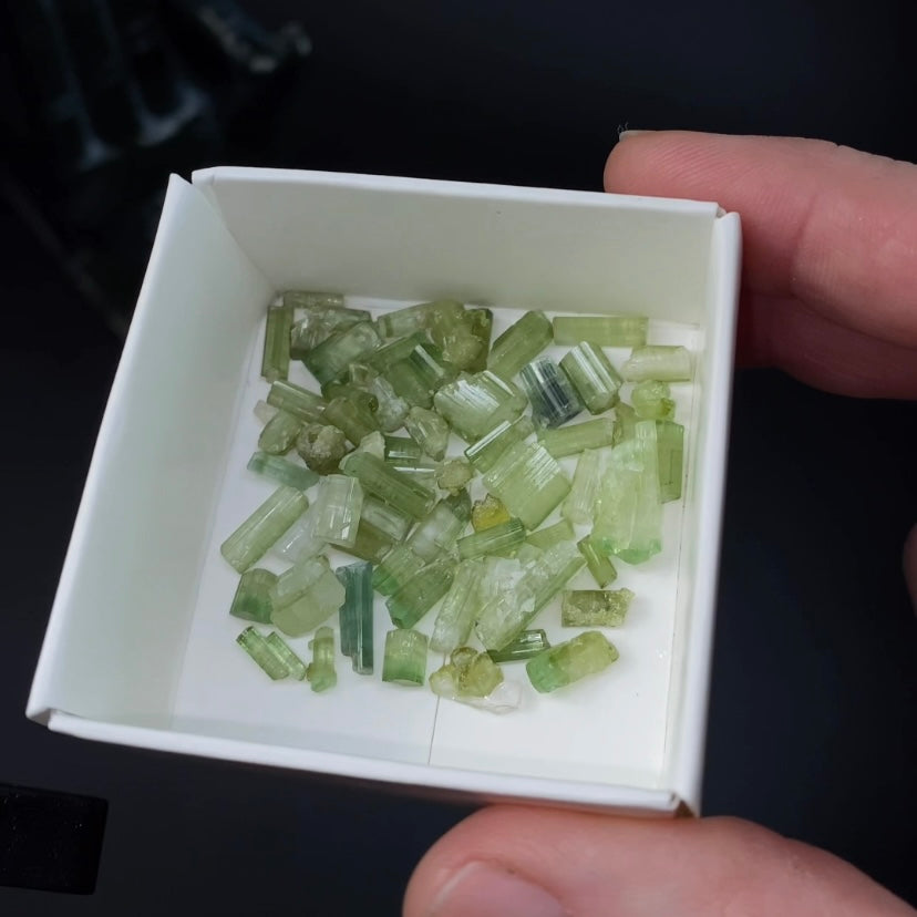 Green Tourmaline Lots 10 Grams from Paprok, Afghanistan