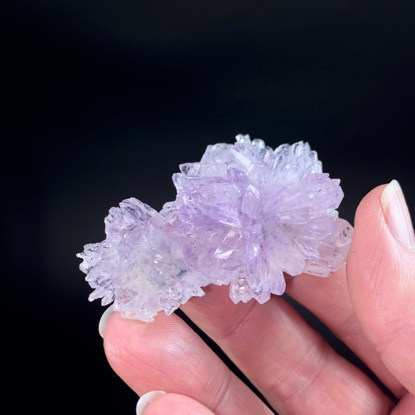 Amethyst Crystal "Flower" with Celadonite from Ametista do Sul, Brazil