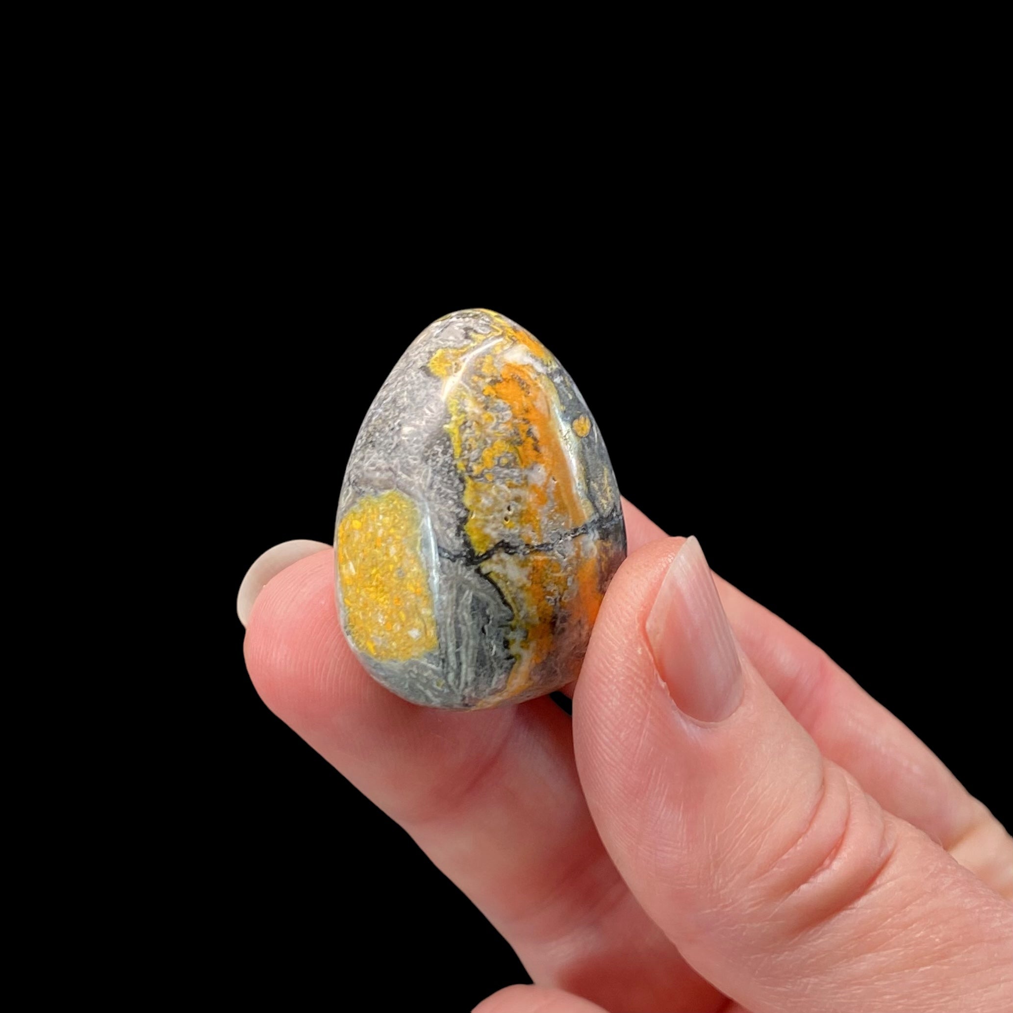 ONE (1) Bumblebee Jasper Tumble Stone