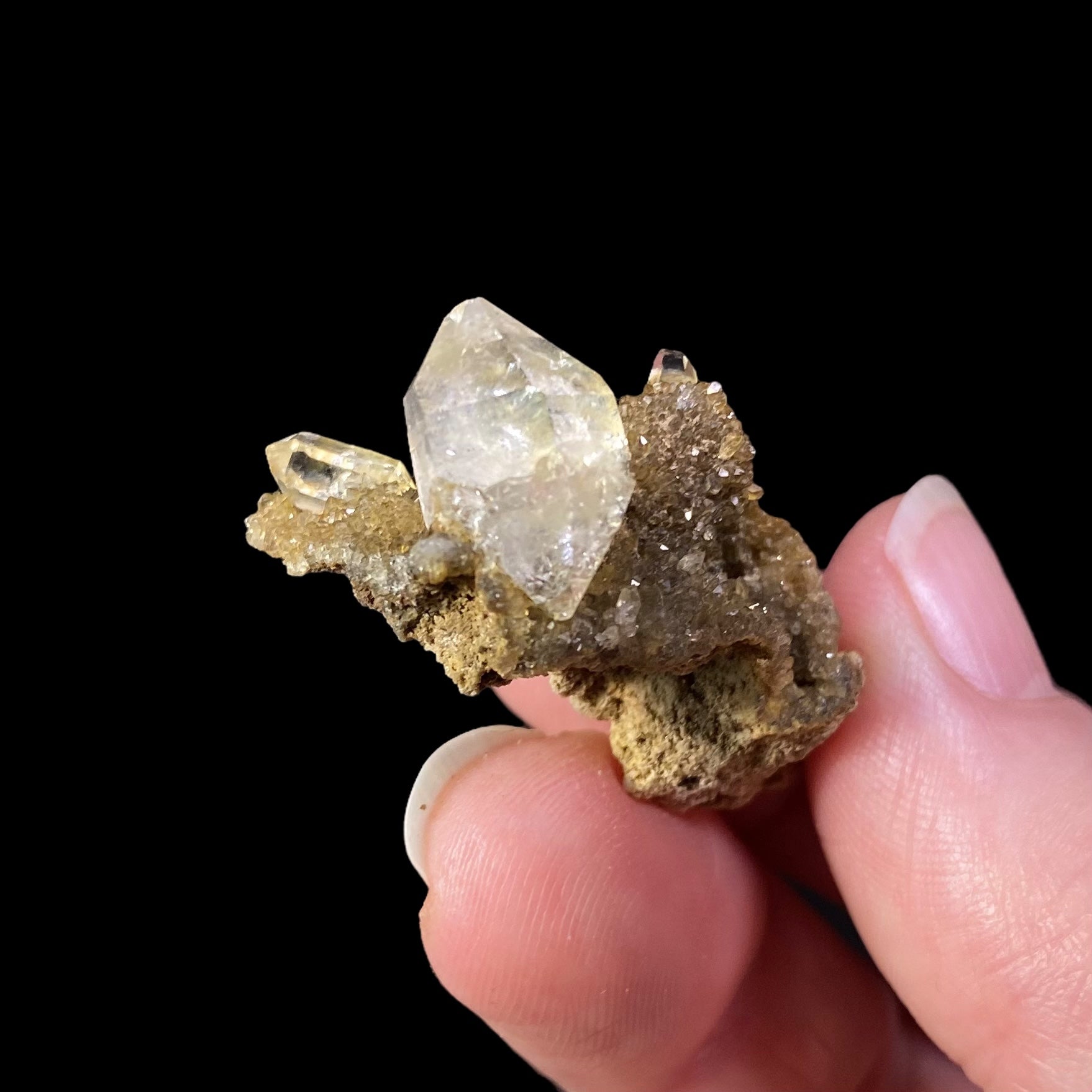 Herkimer Quartz Crystals on Matrix