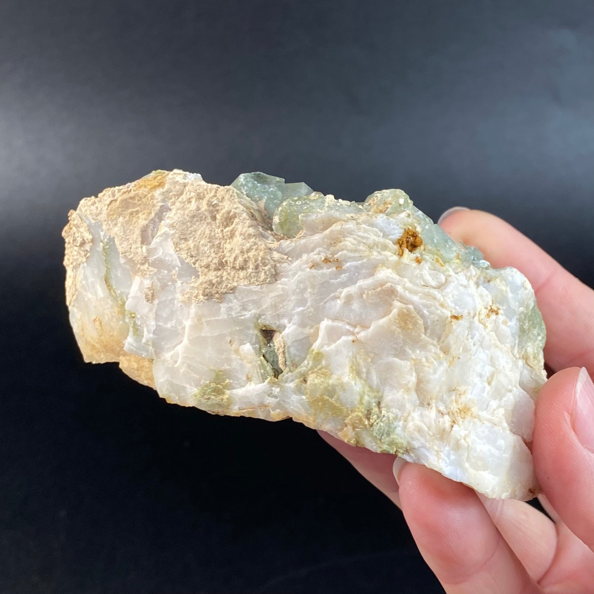 Lustrous Chlorite Included Quartz Cluster
