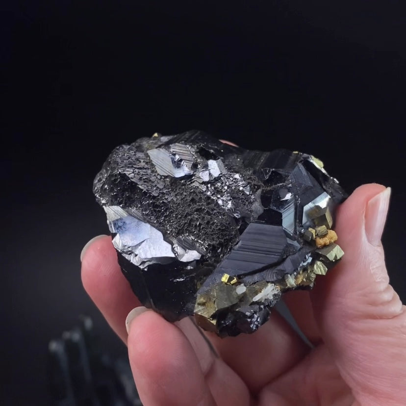 Sphalerite Cluster with Pyrite from Trepça Mines, Kosovo