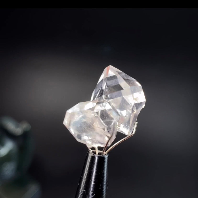 Double Terminated Herkimer “Diamond” Quartz Crystal Cluster