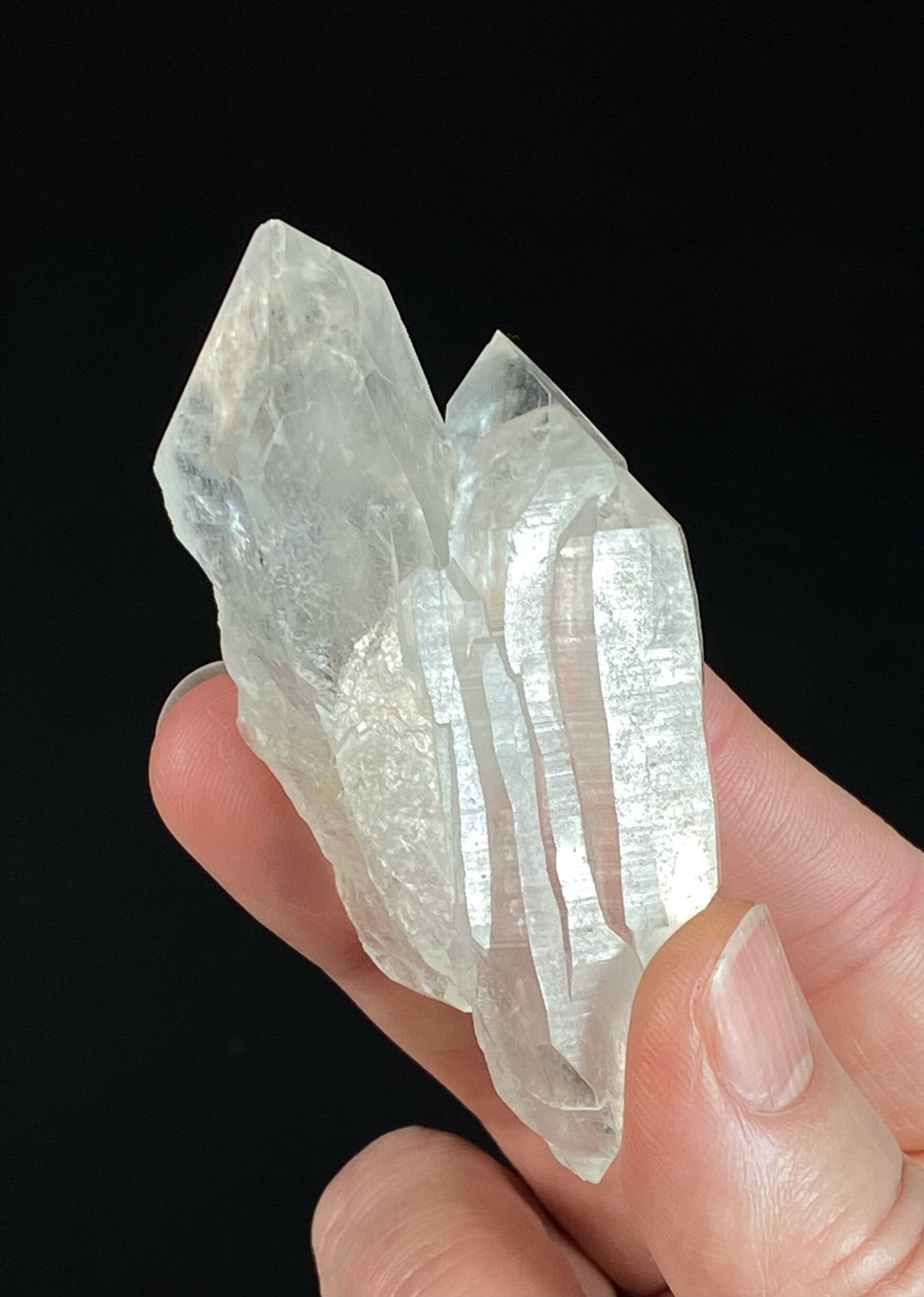 Doubly Terminated Himalayan Quartz Crystal Cluster