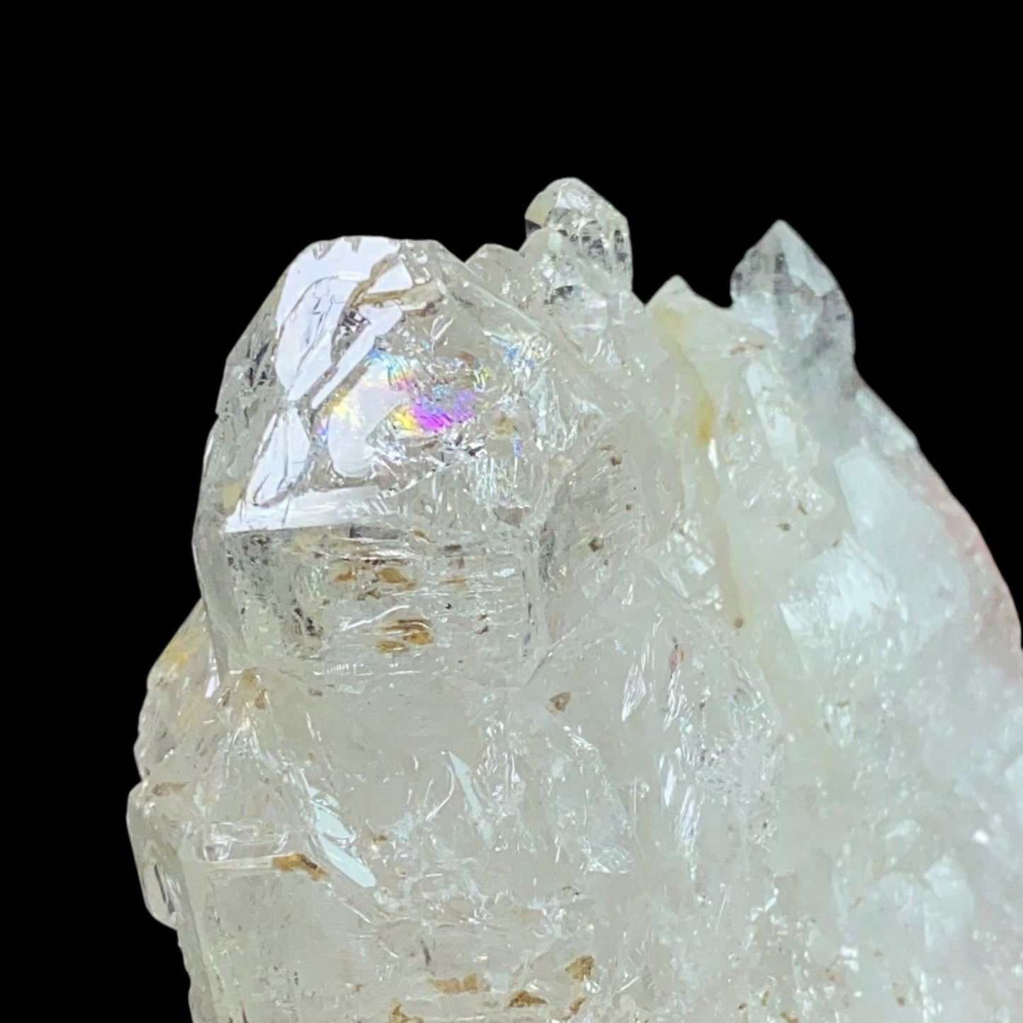 Elestial Clear Quartz Crystal Cluster