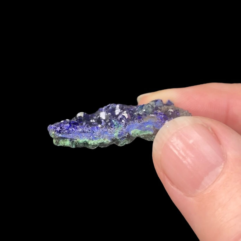 Azurite Crystals with Malachite, Sichuan Province, China