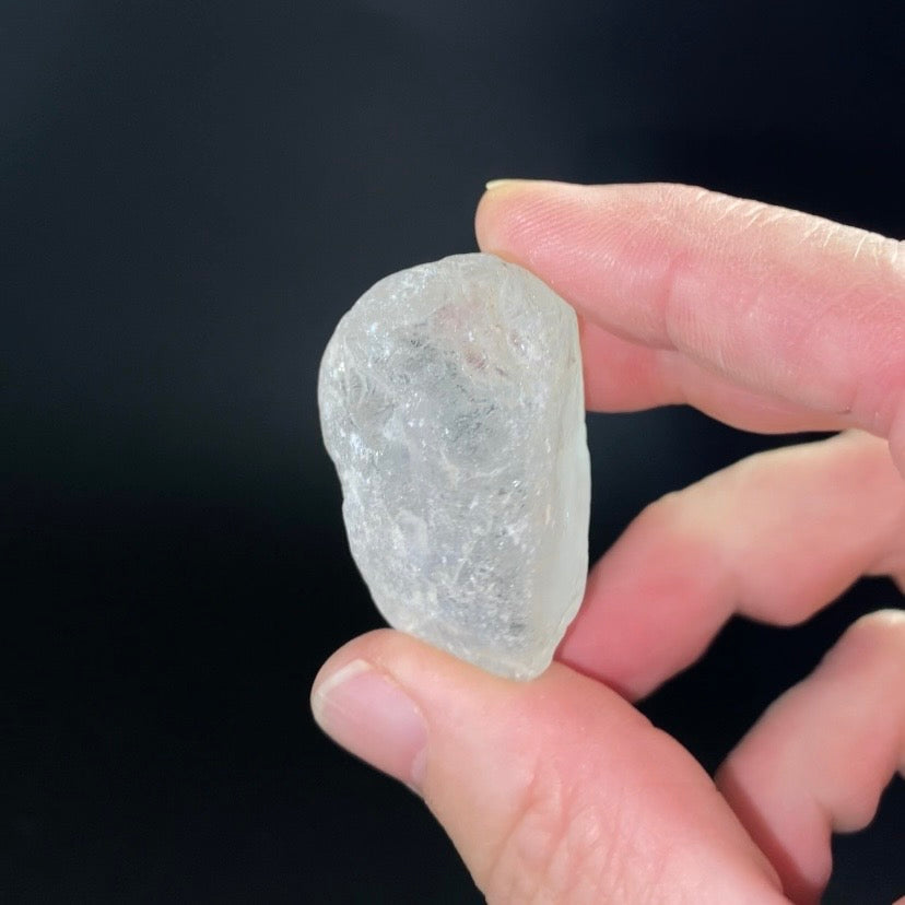 River Tumbled Clear Topaz Crystal from Brazil