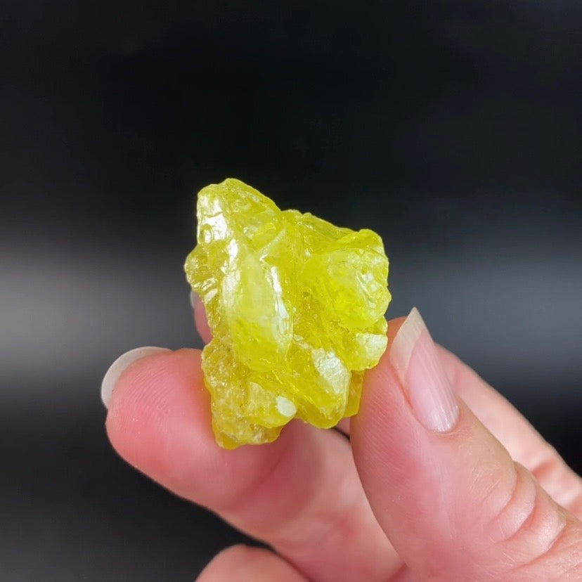 Natural Skeletal Sulfur Crystal, El Desierto Mine, Bolivia