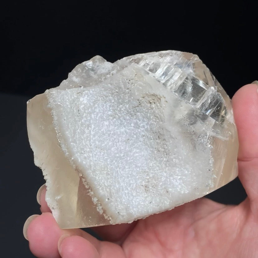 Translucent Golden Optical Calcite Crystal with Rainbows and Record Keepers - Natural Crystals