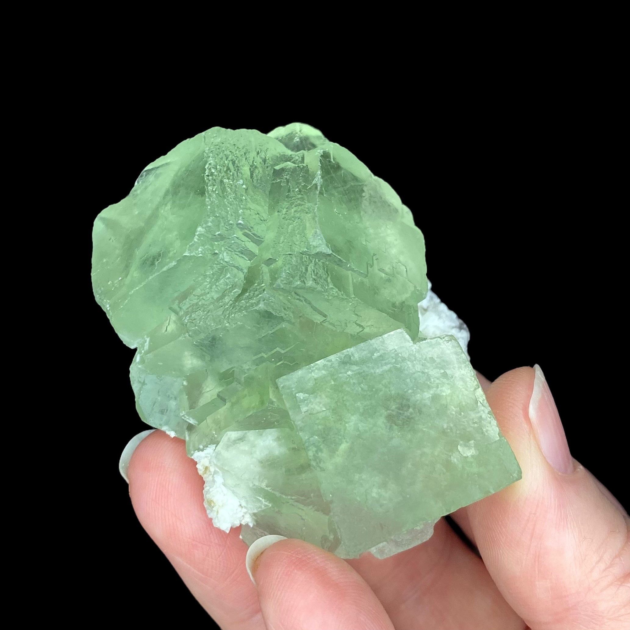 Green Cubic Fluorite Cluster Xianghualing Mine