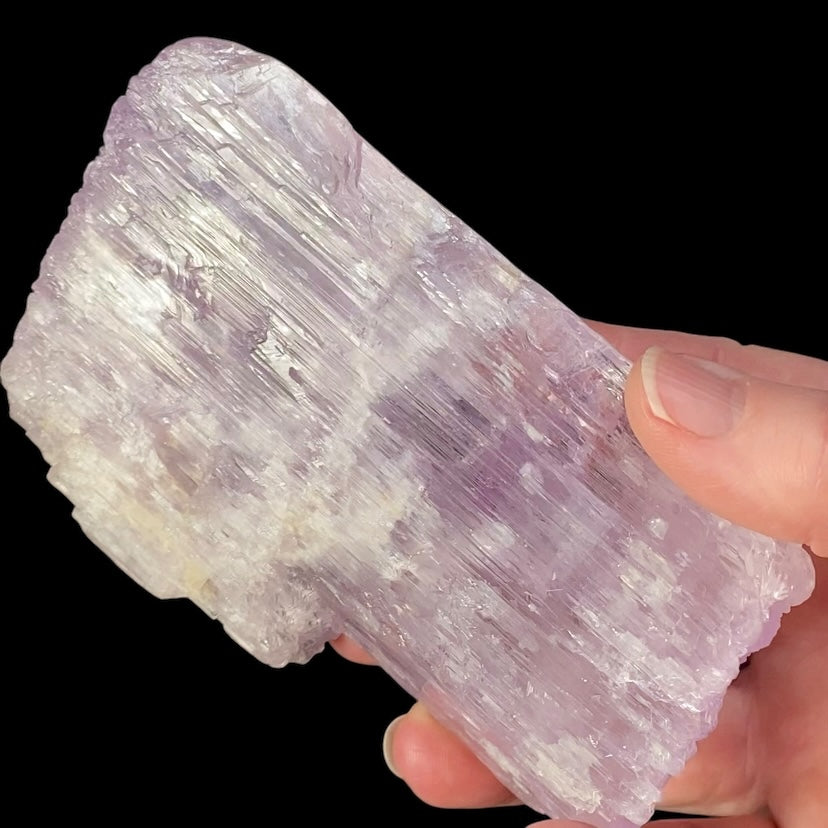 Large Pink Kunzite Spodumene Crystal, Fluorescent