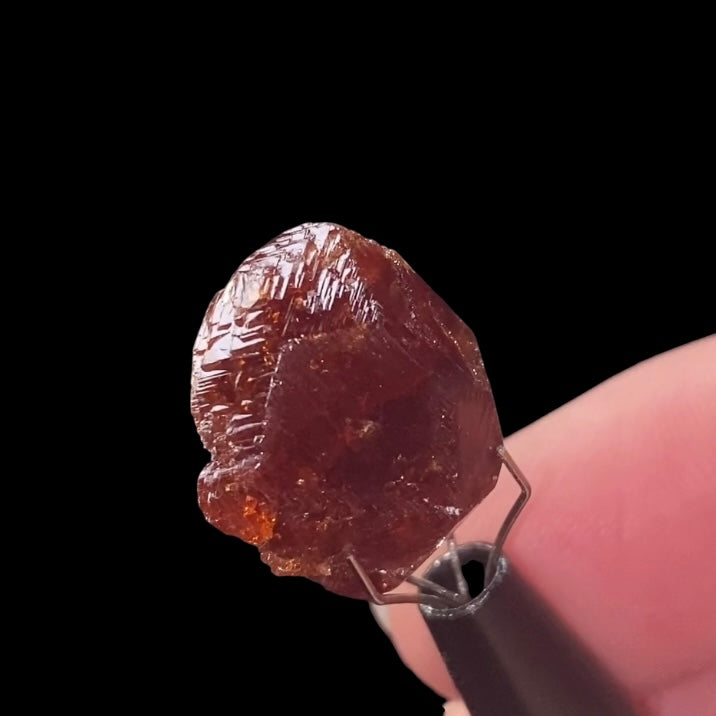 Natural Etched Garnet Crystal, Shigar Valley, Pakistan