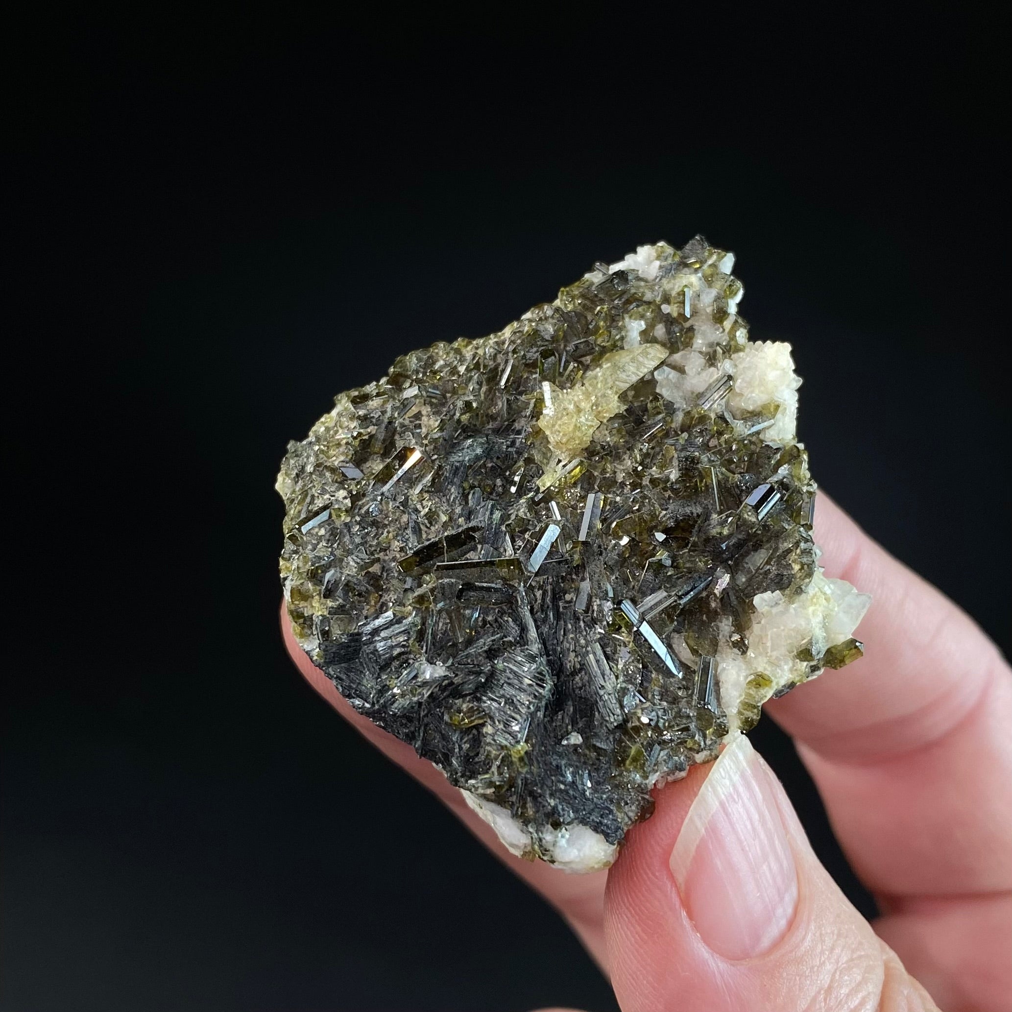 Titanite with Epidote & Aegirine on Feldspar, Shigar Valley, Pakistan