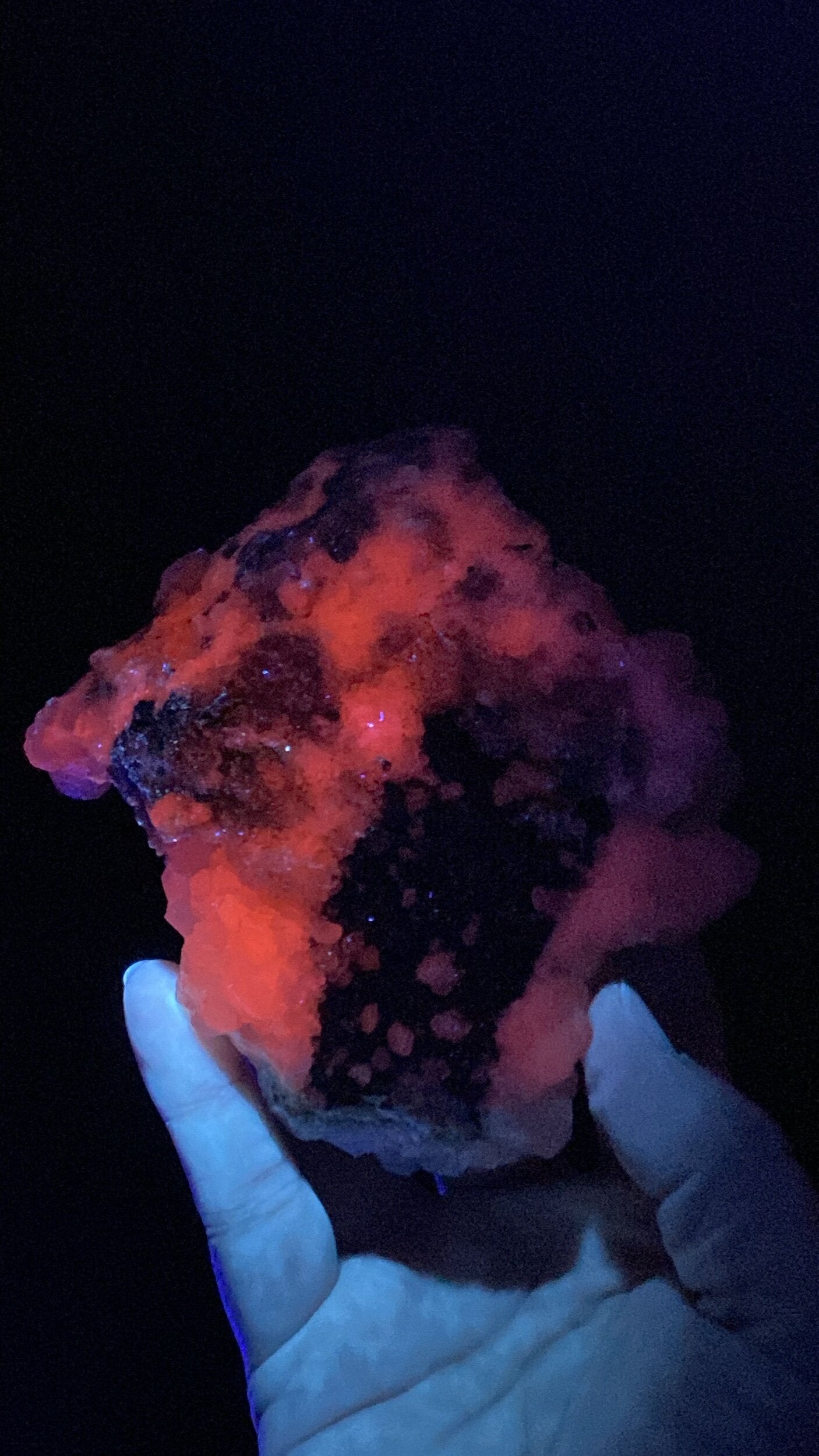 Fluorescent Calcite Specimen from Trepca Mine Complex, Kosovo