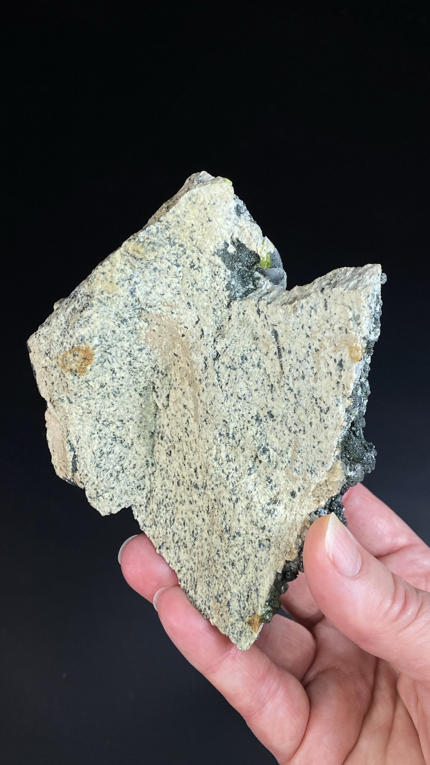 Titanite Sphene Crystals and Colusite on Matrix