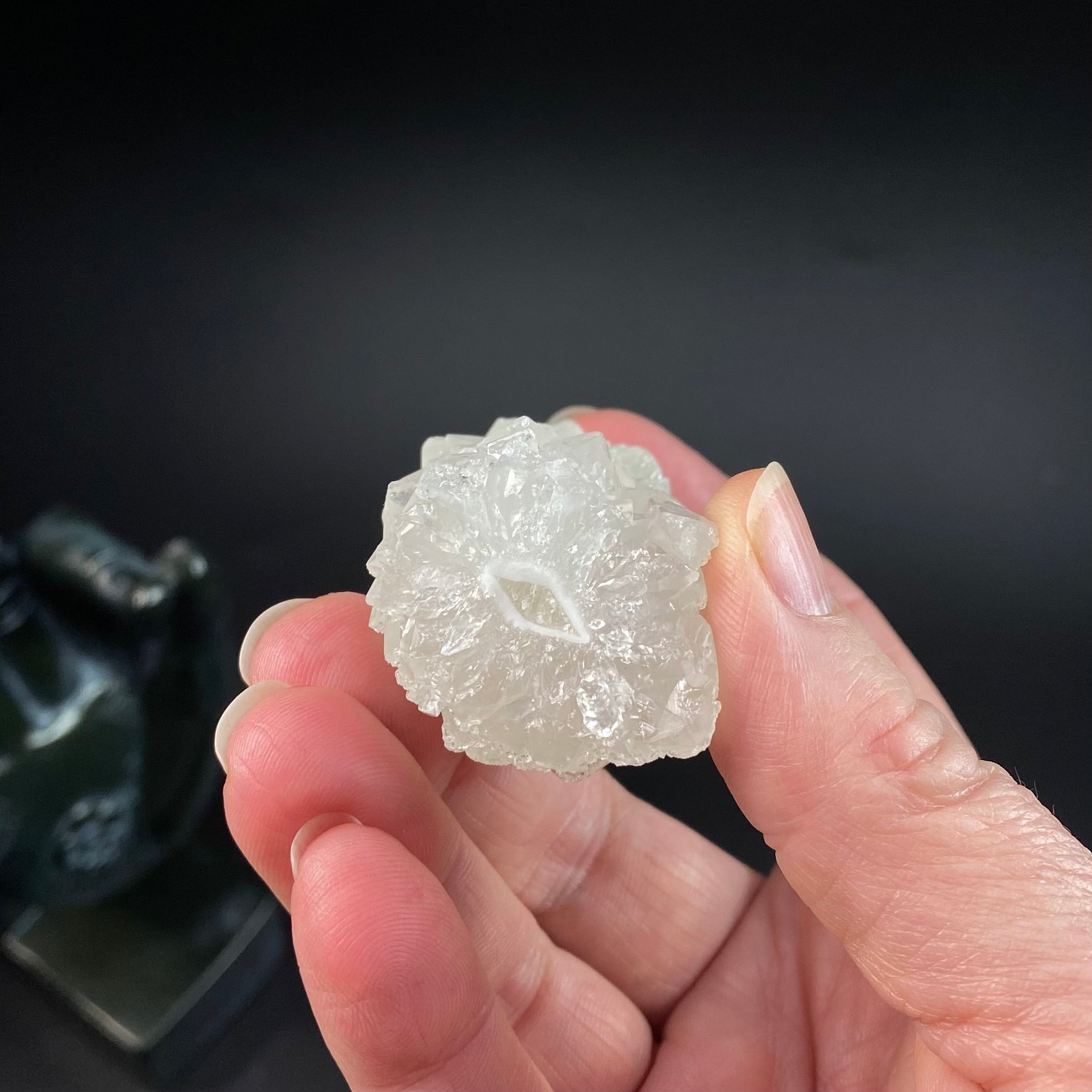 Clear Apophyllite Crystal Stalactite Formation Cluster