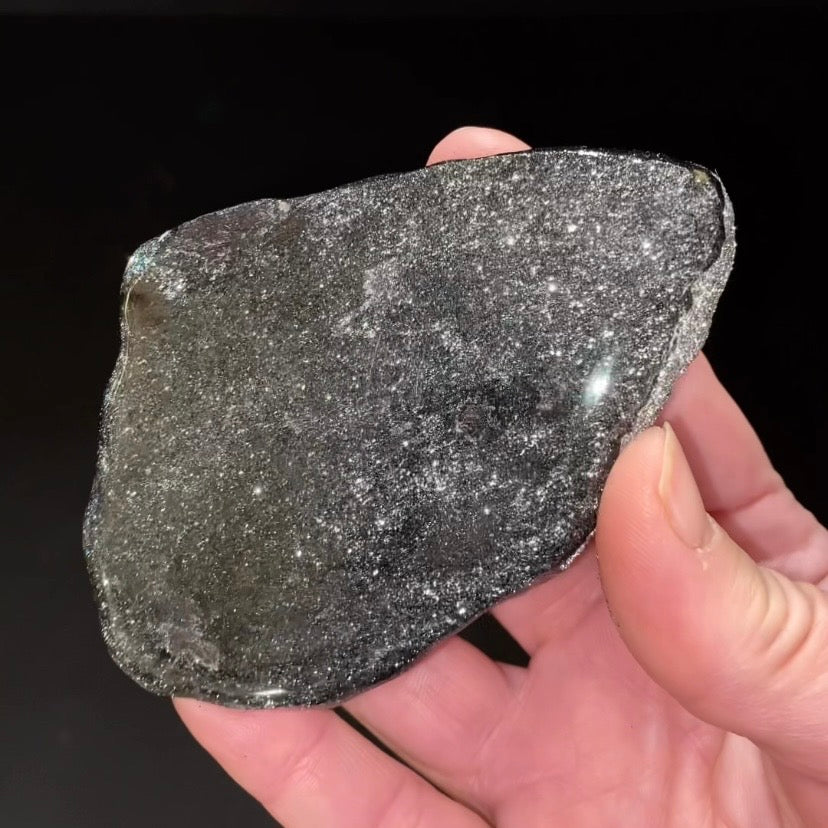 Sparkly Specularite Micaceous Hematite Specimen from Keewenaw Peninsula- Partial Polish & Raw