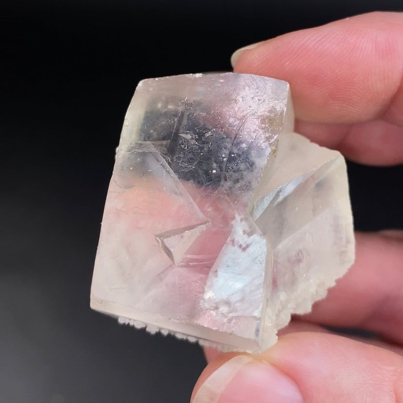 Light Golden Calcite Crystal Cluster with Raised Record Keepers