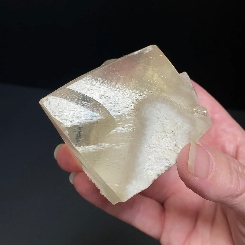 Translucent Golden Optical Calcite Crystal with Rainbows and Record Keepers - Natural Crystals