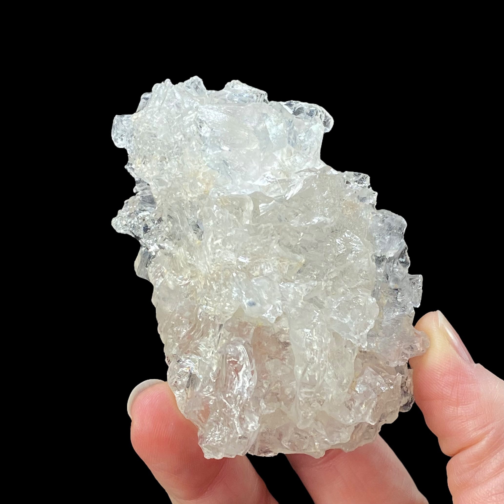 Clear Etched Pollucite Crystal from Afghanistan