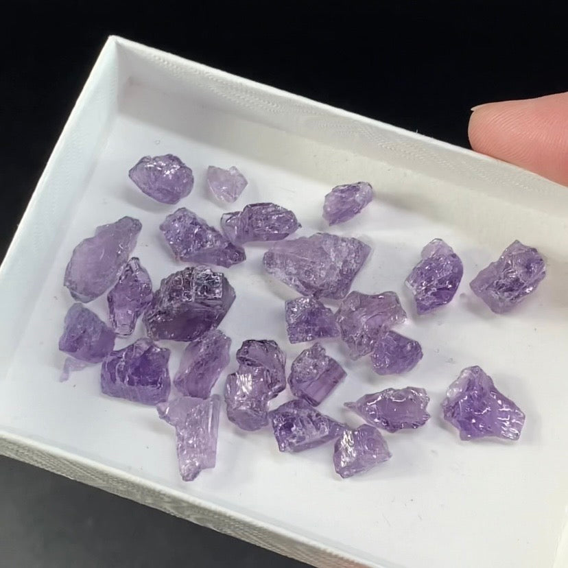 Purple Scapolite Crystal 10 Gram Lot for Jewelry Making, Crystal Grids etc - Fluorescent