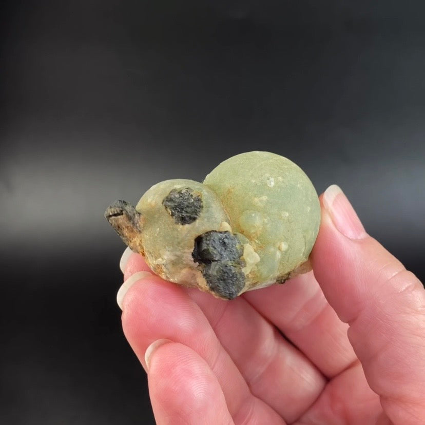 Botryoidal Prehnite Specimen with Epidote, Kayes Region, Mali