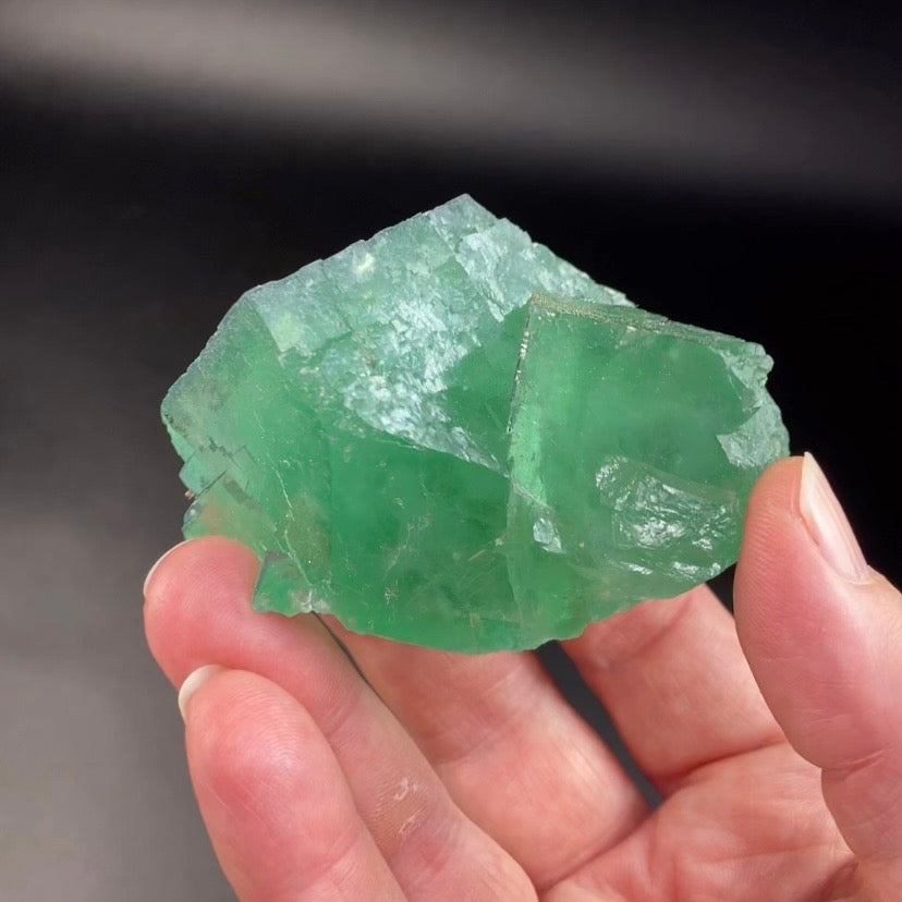 Green Cubic Fluorite Specimen with Pyrite, Yaogangxian Mine