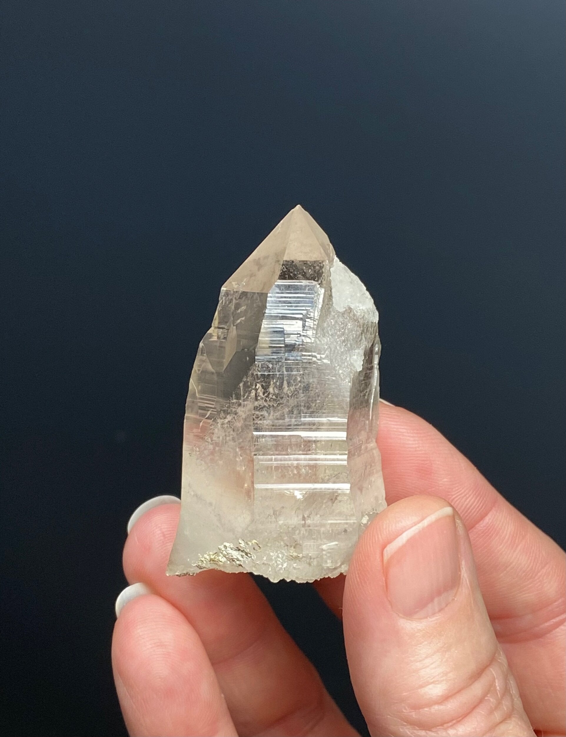 Himalayan Quartz Crystal with Macromosaic Patterns