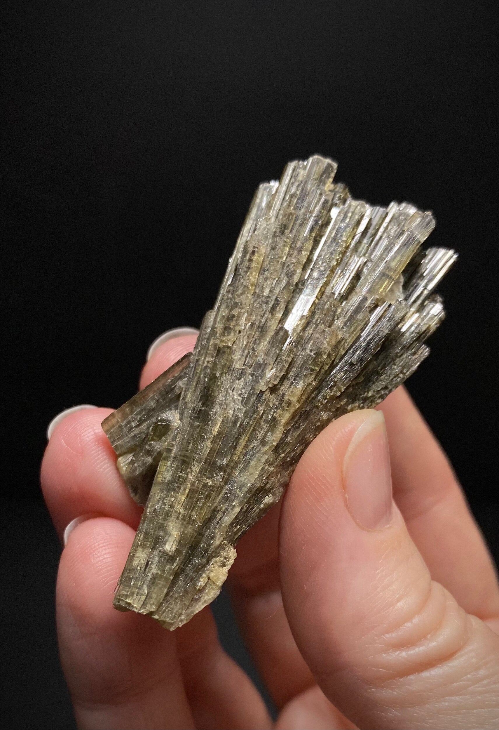 Epidote Fan Crystal Cluster