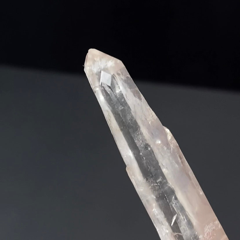 Laser Quartz Crystal with Diamond Shaped Window from Minas Gerais, Brazil